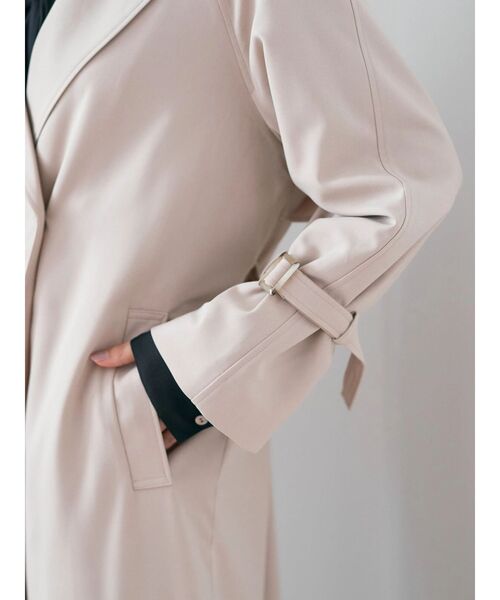 YECCA VECCA（イェッカヴェッカ）の「ロングトレンチコート（トレンチコート・レディース・アイボリー/ベージュ/ネイビー・FREE）」の17枚目の写真