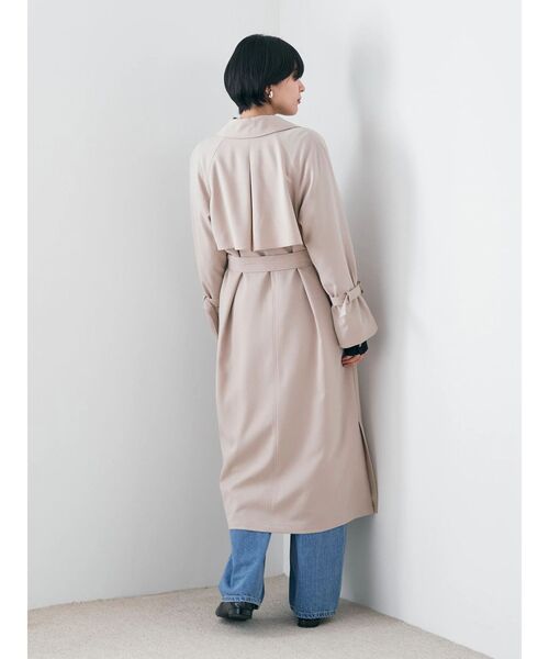 YECCA VECCA（イェッカヴェッカ）の「ロングトレンチコート（トレンチコート・レディース・アイボリー/ベージュ/ネイビー・FREE）」の11枚目の写真