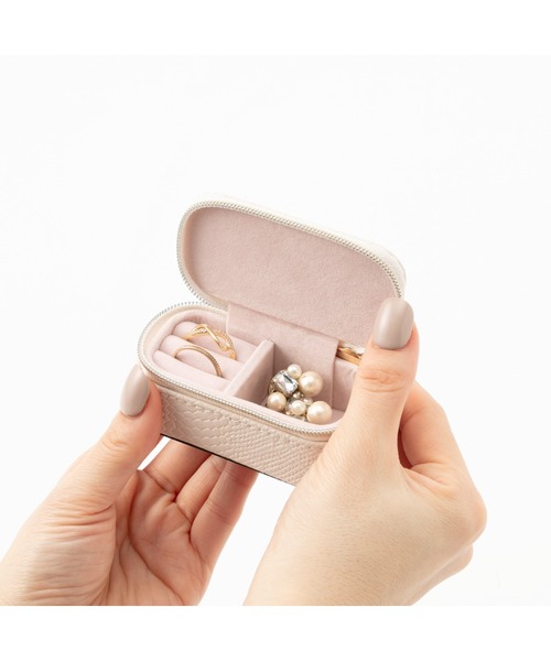 セール】レース ミニトラベル ジュエリーボックス ネイビー（収納