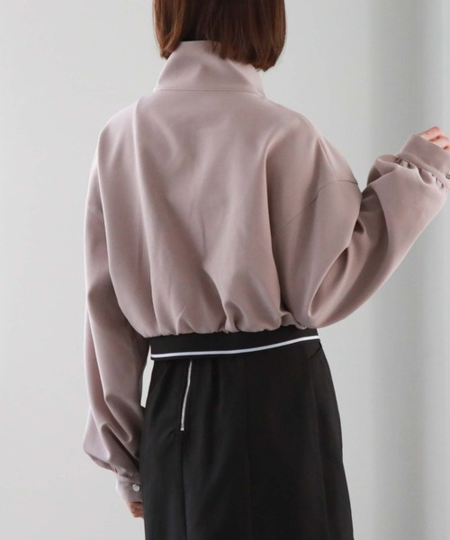 archives（アルシーヴ）の「ZIPブルゾンアウター（ブルゾン・レディース・ブラック/グレイッシュベージュ・MEDIUM）」の14枚目の写真