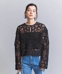 BEAUTY&YOUTH UNITED ARROWS | コットンナイロン エンブロイダリー カーディガン -2WAY-(カーディガン/ボレロ)