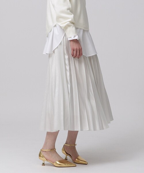 GALLEST（ギャレスト）の「シャイニープリーツスカート（スカート・レディース・ゴールド/ブラック/シルバー・36/38/40）」の12枚目の写真