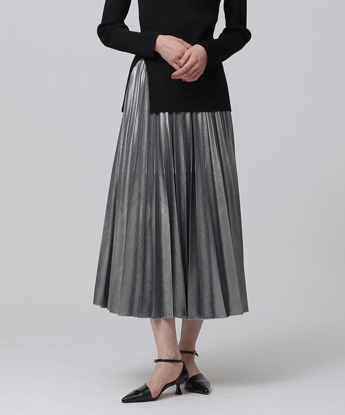 GALLEST（ギャレスト）の「シャイニープリーツスカート（スカート・レディース・ゴールド/ブラック/シルバー・36/38/40）」の19枚目の写真