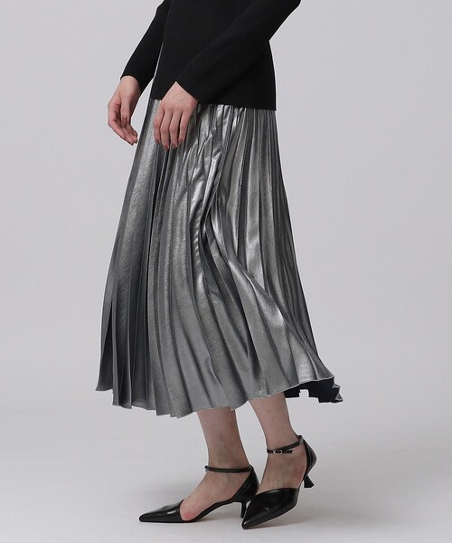 GALLEST（ギャレスト）の「シャイニープリーツスカート（スカート・レディース・ゴールド/ブラック/シルバー・36/38/40）」の20枚目の写真