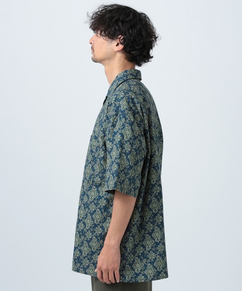 BAYFLOW(ベイフロー)の「オープンカラー柄半袖シャツ(シャツ/ブラウス・メンズ・ブラック/ベージュ/ブラウン/ネイビー・MEDIUM/LARGE)」の10枚目の写真