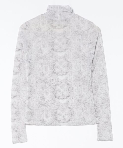 Didot.showroom(ディドット ショールーム)の「レースプリントイシアーハイネックT(Tシャツ/カットソー・レディース・ブラウン/ミント/グレー・FREE)」の13枚目の写真