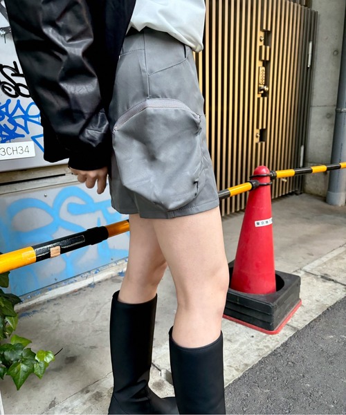 SALTMINT（ソルトミント）の「ミリタリーミニスカート（スカート・レディース・グレー/ブラック・MEDIUM/SMALL）」の3枚目の写真