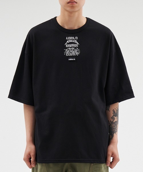 AJOBYAJO（アジョバイアジョ）の「【AJOBYAJO】Total Logo Embroidered T-Shirt（Tシャツ/カットソー・メンズ・ブラック/ホワイト・XL/L）」の13枚目の写真