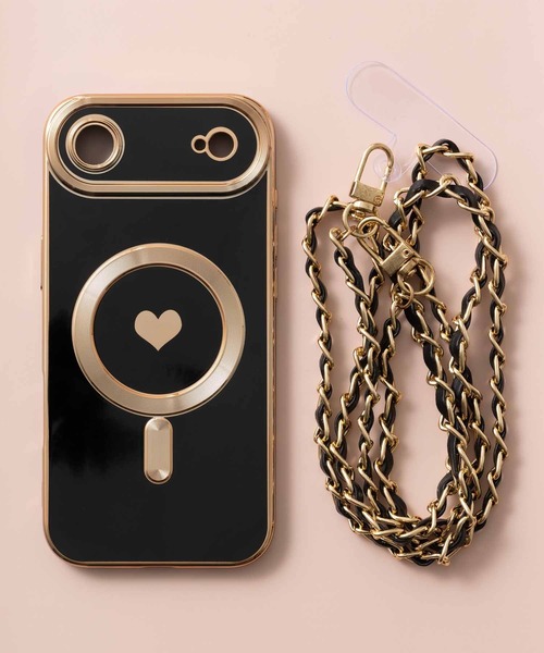 emonique(エモニーク)の「チェーンストラップ付 iPhoneスマホケース カバー MagSafe搭載【12/12pro/13/13pro/14/14pro/15/15pro/16/16pro/17/17pro/Air対応】(スマホケース/カバー・レディース・ホワイト/ピンク/ブルー/ブラック・iPhone 12/iPhone 12 Pro/iPhone 13/iPhone 13 Pro/iPhone 14/iPhone 14 Pro/iPhone 15/iPhone 15 Pro/iPhone 16/iPhone 16 Pro/iPhone 17/iPhone 17 Pro/iPhone Air)」の22枚目の写真