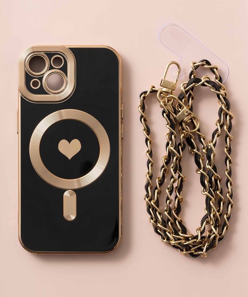 emonique(エモニーク)の「チェーンストラップ付 iPhoneスマホケース カバー MagSafe搭載【12/12pro/13/13pro/14/14pro/15/15pro/16/16pro/17/17pro/Air対応】(スマホケース/カバー・レディース・ホワイト/ピンク/ブルー/ブラック・iPhone 12/iPhone 12 Pro/iPhone 13/iPhone 13 Pro/iPhone 14/iPhone 14 Pro/iPhone 15/iPhone 15 Pro/iPhone 16/iPhone 16 Pro/iPhone 17/iPhone 17 Pro/iPhone Air)」の21枚目の写真