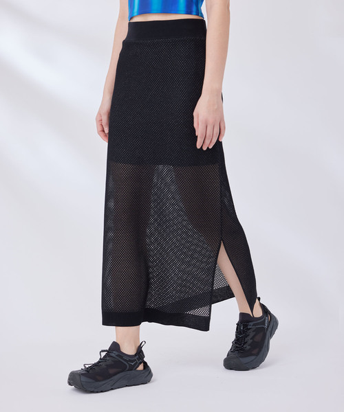 NERGY（ナージー）の「ラメニットスカート（スカート・レディース・ブラック/シルバー・FREE）」の2枚目の写真