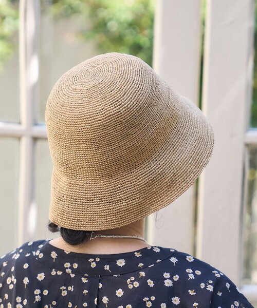 FREAK'S STORE（フリークスストア）の「CONTROL FREAK/コントロールフリークラフィアバケットハット（ハット・レディース・ブラック/ナチュラル/ブラウン・ONE SIZE）」の16枚目の写真