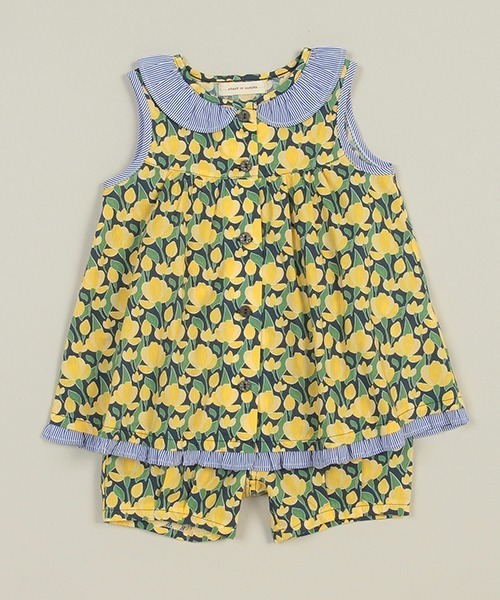 【セール】チューリップ柄セットアップ（アンサンブル）｜sense of wonder（センスオブワンダー） 5,757円