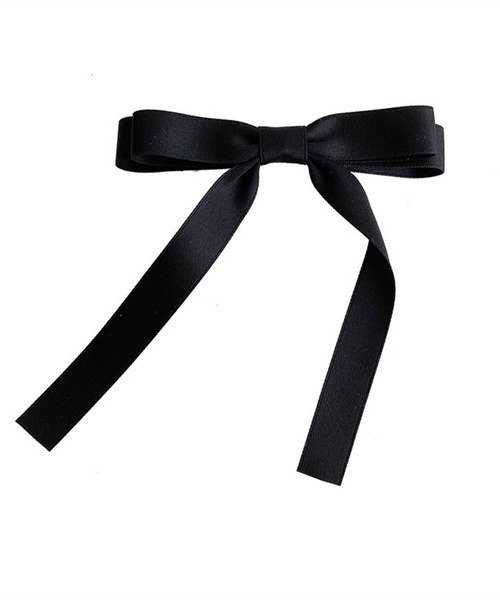 SHEPP（シープ）の「サテン リボンヘアピン（ヘアピン・レディース・サックスブルー/ブラック/アイボリー/レッド/ピンク・F）」の8枚目の写真