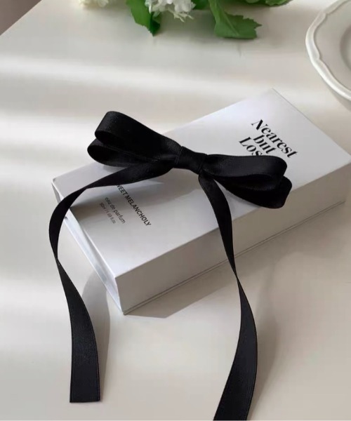 SHEPP（シープ）の「サテン リボンヘアピン（ヘアピン・レディース・サックスブルー/ブラック/アイボリー/レッド/ピンク・F）」の12枚目の写真