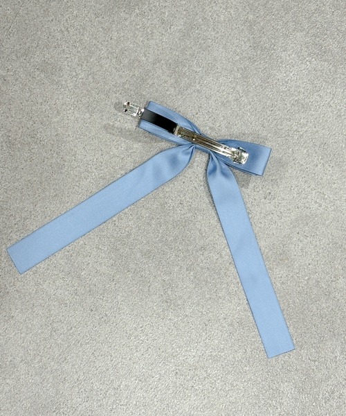 SHEPP（シープ）の「サテン リボンヘアピン（ヘアピン・レディース・サックスブルー/ブラック/アイボリー/レッド/ピンク・F）」の22枚目の写真