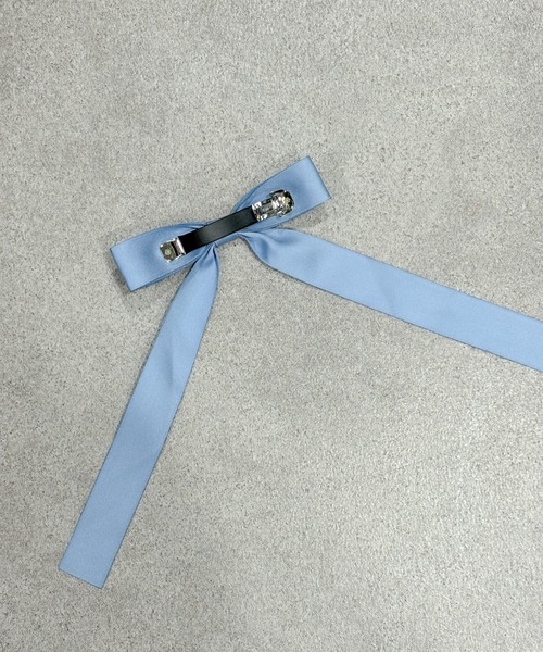 SHEPP（シープ）の「サテン リボンヘアピン（ヘアピン・レディース・サックスブルー/ブラック/アイボリー/レッド/ピンク・F）」の20枚目の写真