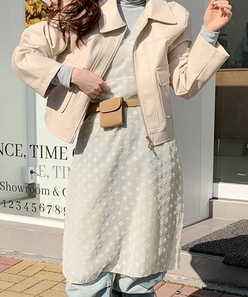 Girly Doll(ガーリードール)の「シアーフラワー刺繍レイヤードワンピース(ワンピース・レディース・ベージュ/ブラック・F)」の16枚目の写真