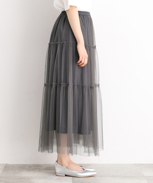 THE SHOP TK (ザ ショップ ティーケー )の「◆【2WAY】カバーチュールスカート(スカート・レディース・チャコールグレー/ブラック・99)」の15枚目の写真