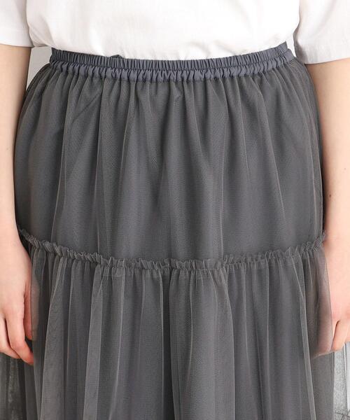 THE SHOP TK (ザ ショップ ティーケー )の「◆【2WAY】カバーチュールスカート(スカート・レディース・チャコールグレー/ブラック・99)」の6枚目の写真