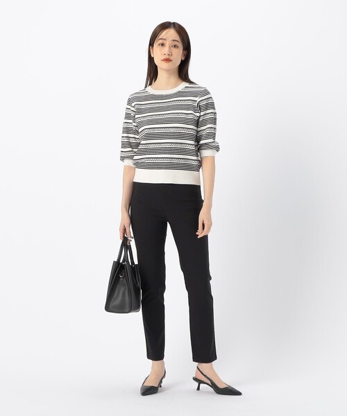 COMME CA MODELS(コムサモデルズ)の「【美しいベーシックパンツ】サマーハイテンションパンツ(その他パンツ・レディース・ネイビー/ベージュ/ブラック/カーキ・XX-SMALL/X-SMALL/SMALL/MEDIUM/LARGE/X-LARGE/XX-LARGE)」の7枚目の写真