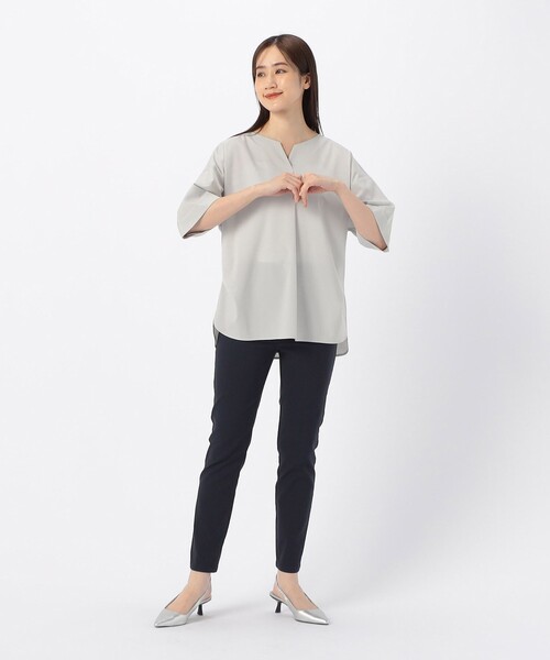 COMME CA MODELS(コムサモデルズ)の「【美しいベーシックパンツ】サマーハイテンションパンツ(その他パンツ・レディース・ネイビー/ベージュ/ブラック/カーキ・XX-SMALL/X-SMALL/SMALL/MEDIUM/LARGE/X-LARGE/XX-LARGE)」の11枚目の写真