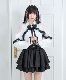 ボレロ風レースブラウス