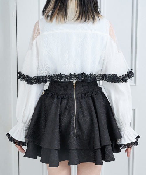 フィグ　レースボレロブラウス mystic】【3色展開】レースボレロブラウス | OUTLET