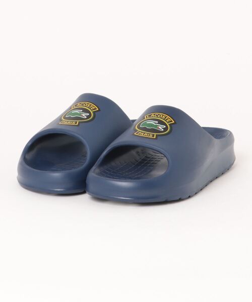【LACOSTE】ラコステ Serve Slides メタリック スライドサンダル LACOSTE(ラコステ)の「LACOSTE ラコステ SERVE SLIDE 2.0 124