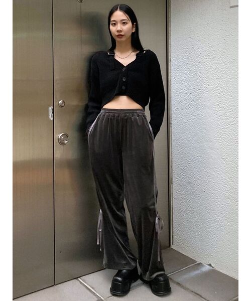 EMODA（エモダ）の「リフォメーションニットカーディガン（ニット/セーター・レディース・ブルー/ブラック/グリーン/ベージュ・FREE）」の11枚目の写真