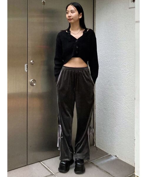 EMODA（エモダ）の「リフォメーションニットカーディガン（ニット/セーター・レディース・ブルー/ブラック/グリーン/ベージュ・FREE）」の12枚目の写真