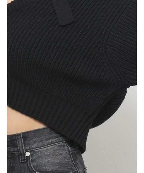 EMODA（エモダ）の「リフォメーションニットカーディガン（ニット/セーター・レディース・ブルー/ブラック/グリーン/ベージュ・FREE）」の22枚目の写真