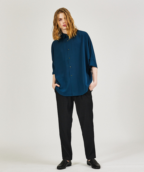 AH ABAHOUSE（エーエイチアバハウス）の「【AH ABAHOUSE / セットアップ対応】楊柳 イージースラックス（スラックス・メンズ・グレイッシュベージュ/ブラック/チャコールグレー/ダークグリーン・46/48）」の22枚目の写真