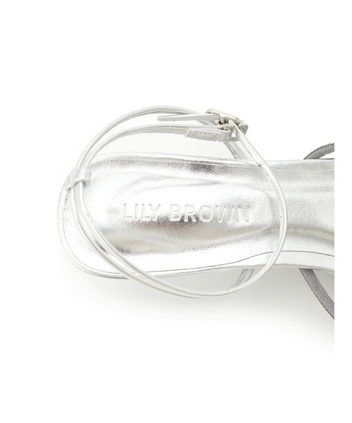 LILY BROWN（リリーブラウン）の「[L.B CANDY STOCK]ラインストーンストラップサンダル（サンダル・レディース・シルバー・SMALL/MEDIUM/LARGE）」の15枚目の写真