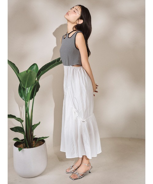 LILY BROWN（リリーブラウン）の「[L.B CANDY STOCK]ラインストーンストラップサンダル（サンダル・レディース・シルバー・SMALL/MEDIUM/LARGE）」の8枚目の写真