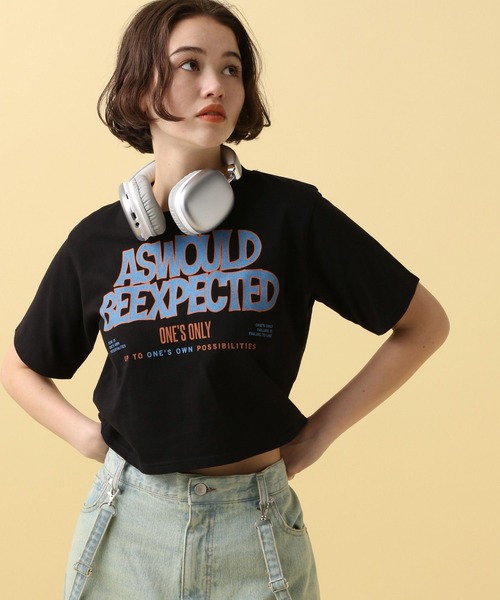 PBLIM（ページボーイリム）の「PBLIM/カラーロゴチビT（Tシャツ/カットソー・レディース・カーキ/オフホワイト/ブラック・FREE）」の18枚目の写真