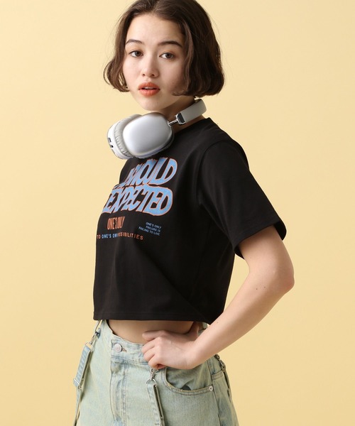 PBLIM（ページボーイリム）の「PBLIM/カラーロゴチビT（Tシャツ/カットソー・レディース・カーキ/オフホワイト/ブラック・FREE）」の19枚目の写真