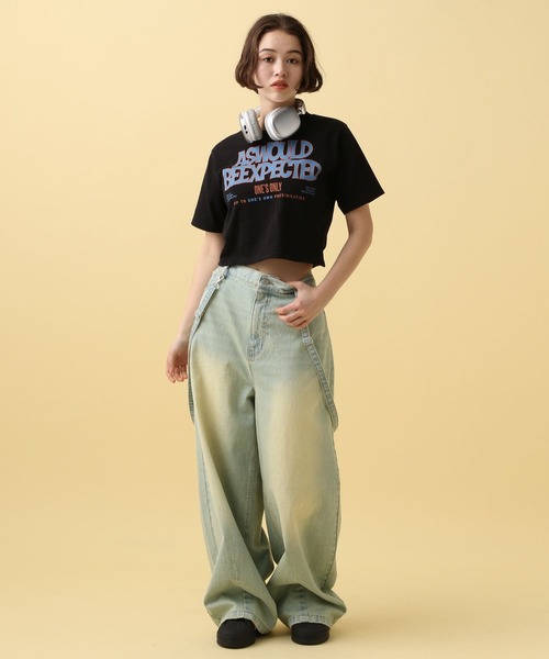 PBLIM（ページボーイリム）の「PBLIM/カラーロゴチビT（Tシャツ/カットソー・レディース・カーキ/オフホワイト/ブラック・FREE）」の21枚目の写真