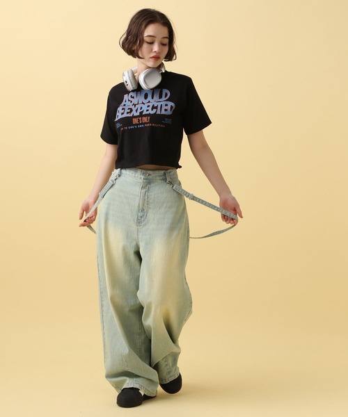 PBLIM（ページボーイリム）の「PBLIM/カラーロゴチビT（Tシャツ/カットソー・レディース・カーキ/オフホワイト/ブラック・FREE）」の10枚目の写真