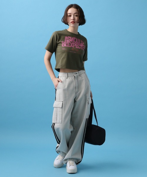 PBLIM（ページボーイリム）の「PBLIM/カラーロゴチビT（Tシャツ/カットソー・レディース・カーキ/オフホワイト/ブラック・FREE）」の15枚目の写真