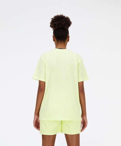 NEW BALANCE(ニューバランス)の「Athletics ジャージショートスリーブTシャツ(Tシャツ/カットソー・レディース・ライトイエロー・SMALL/MEDIUM/LARGE/X-LARGE)」の4枚目の写真
