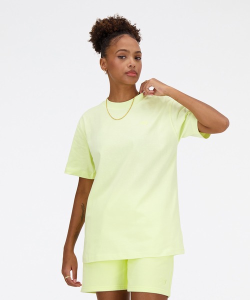 NEW BALANCE(ニューバランス)の「Athletics ジャージショートスリーブTシャツ(Tシャツ/カットソー・レディース・ライトイエロー・SMALL/MEDIUM/LARGE/X-LARGE)」の6枚目の写真