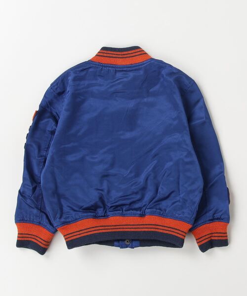POLO RALPH LAUREN CHILDRENSWEAR（ポロ ラルフ ローレン チルドレンズウェア）の「サテン レターマン ベースボール ジャケット（その他アウター・キッズ・ブルー・3/4/6/7）」の4枚目の写真