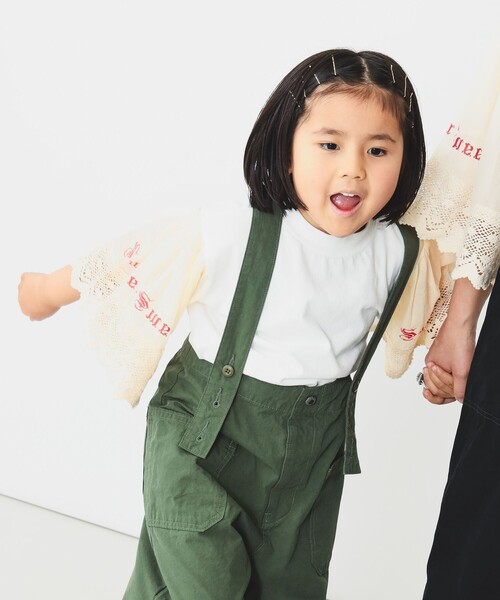 GO TO HOLLYWOOD（ゴートゥーハリウッド）の「GO TO HOLLYWOOD × B:MING by BEAMS / 別注 サスペンダー パンツ（100～150cm）（その他パンツ・キッズ・カーキ/ブラック・LARGE/MEDIUM/SMALL）」の3枚目の写真