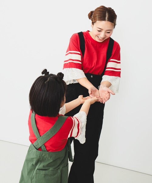 GO TO HOLLYWOOD（ゴートゥーハリウッド）の「GO TO HOLLYWOOD × B:MING by BEAMS / 別注 サスペンダー パンツ（100～150cm）（その他パンツ・キッズ・カーキ/ブラック・LARGE/MEDIUM/SMALL）」の8枚目の写真