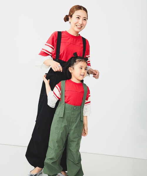 GO TO HOLLYWOOD（ゴートゥーハリウッド）の「GO TO HOLLYWOOD × B:MING by BEAMS / 別注 サスペンダー パンツ（100～150cm）（その他パンツ・キッズ・カーキ/ブラック・LARGE/MEDIUM/SMALL）」の9枚目の写真