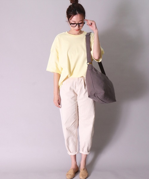 BAYBLO(ベイブロ)の「(CR)【ユニセックス】キャンバス シンプル ショルダーバッグ(ショルダーバッグ・レディース・アイボリー/ダークグレー/ブラック/ライトグレー・ONE SIZE)」の11枚目の写真
