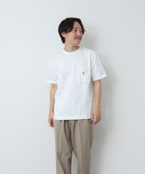 GEVACO（ゲバコ）の「【GEVACO/ゲバコ】ヘビー天竺 Tシャツ（Tシャツ/カットソー・メンズ・グレイッシュベージュ/グレイッシュブルー/チャコールグレー/ホワイト・M/L）」の7枚目の写真