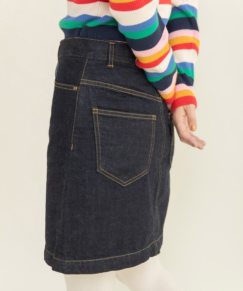 My Fav. CHILD WOMAN（マイファブチャイルドウーマン）の「11.36OZムラ糸デニム ミニスカート（デニムスカート・レディース・ネイビー・36/38）」の21枚目の写真