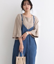 ElegChic（エレグシック）の「ゆったりワイドキャミ オールインワン デニム（つなぎ/オールインワン）」